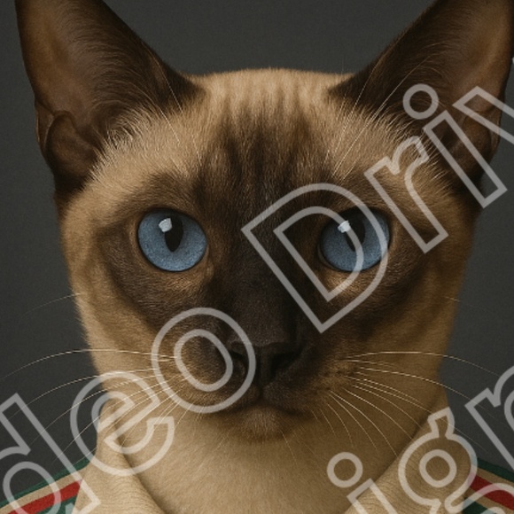 11x17 Gucci Inspired Siamese Cat Poster Print Streetwear Limited Prints - Picture 2 of 2